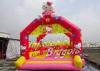 Red Indoor Commercial Inflatable Bouncy Toys For Kids , Hello Kitty Inflatable Christmas