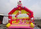 Red Indoor Commercial Inflatable Bouncy Toys For Kids , Hello Kitty Inflatable Christmas