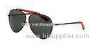 Womens Metal Frame Sunglasses With AC Lens , Grey Color Custom Small Size