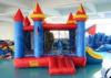 Blue Inflatable Bounce House Castle For Amusement Park , Inflatable Jumpy House