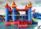 Blue Inflatable Bounce House Castle For Amusement Park , Inflatable Jumpy House