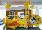 Air Jumper Tiger Inflatable Moon Bounce House Yellow AU For Amusement Park