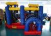 PVC Blue Children Inflatable Bouncers House Obstacle With Inflatable Kids Slides