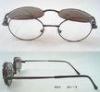 Stylish Optical Eyeglass Frames With Clip On Sunglasses For Men , Full Rim Round Shaped