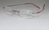 Red / Blue Rimless Eyeglass Frames For Men , Stainless Steel Stylish Reading Glasses