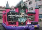 Purple Inflatable Combo Promotion Childrens Bouncers , PVC Inflatable House Castle