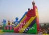 UL CE Giant Inflatable Fun City Tarpaulin , Rental Inflatable Amusement Park