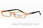 Small Size Orange / Yellow Dixon Eyeglasses Frames , Stainless Steel Reading Optical Frames