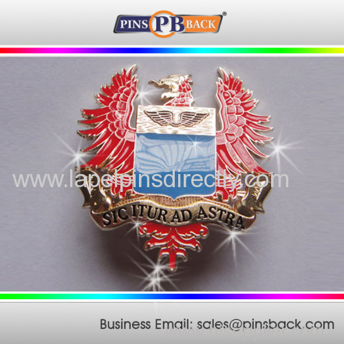 High quality Metal trading military lapel pin /soft enamel pin badge/silver plated badge