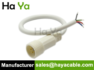 IP67 Waterproof 4 PIN Male Power Cable