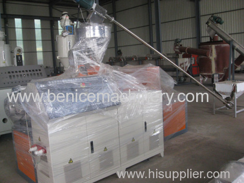 Plastic pipe processing machine for upvc