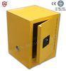 Safety Yellow Powder Coated Bench Top Flammable Laboratory Chemical Storage Cabinets