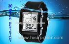 LCD Digital Watches Black Silicone LCD EL Backlight Analogue CHI Watch For Gift