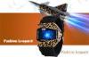 PU Band LCD Digital Watch USA Camou Flag Airplane Shape With Stop Watch