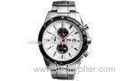 Male Chronograph Stainless Steel Watch , Citizen OS10 Movement Business Wrist Watch