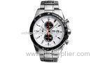 Male Chronograph Stainless Steel Watch , Citizen OS10 Movement Business Wrist Watch