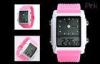Water Resistant LCD Analogue Watch Dual Time Unisex Wristwatch