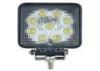 Square 27W LED Work Lights 12V , 6000K Car Work Lights For Police Car