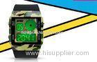 3ATM PU Buckle LCD Analogue Watch Fashion Dual Time Digital Wristwatch
