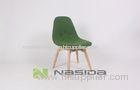 Small Green Ash / Birch Solid Wood Dining Room Chairs For Kids , Upholstered and Safe