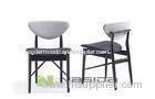 Comfortable Black / White Modern Wood Chairs Office or Commercial Restaurant