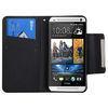 Stand leather cover for HTC one M7 protective case , HTC Cellphone cases