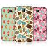 Hard case designs ice cream pattern protective back case cover for htc one x