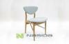 Nasida Leather Hans J Wegner Modern Wood Chairs for Dining Room , Various Color