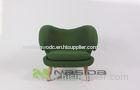 Green Wood Modern Living Room Lounge Chairs / Contemporary Armless Chair