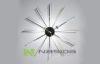 Contemporary George Nelson Wall Clock / Star Clock for Living Room Decoration