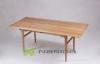 Ash Wood High Gloss Rectangular Modern Dining Room Table for Home Furniture