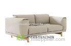 Customized Wooden Frame Andersson Living Room Leather Sofa , Multi Color