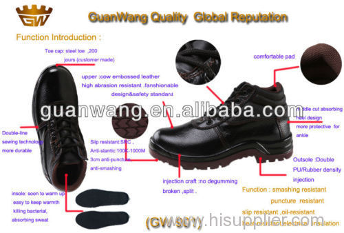 Cow Leather Safety Shoes for workers