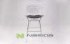 Customized Black Easy Bertoia bar stool for Outdoor Garden Chairs , Chromed Wire Frame