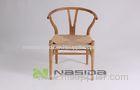 Wishbone Armless Classic Modern Wood Dining Chairs , Customized Ash / Birch Wood