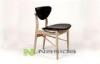 Full Leather Hans J Wegner Modern Dining Room Chairs / Sets for Restaurant and Hotel