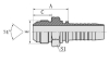 JIC Male 74° cone ISO 8434-2 SAE J514 HYDRAULIC HOSE FITTING