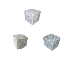 granite cube stone with natural surface