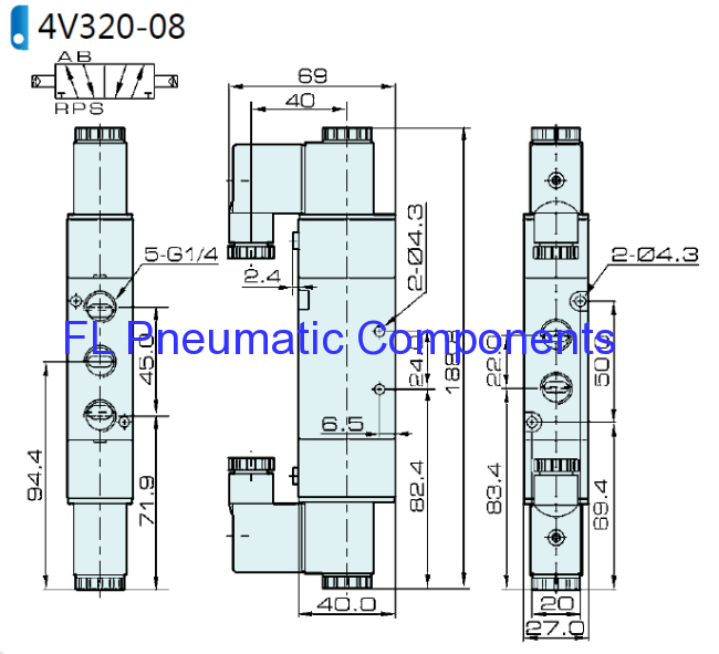 4V320-08 Air Solenoid Valve