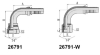 90° JIC Female 74° cone seat SAE J514 hydraulic hose fitting 26791