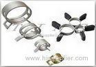 10mm / 10.5mm Spring Hose Clamps Black Color For Petrol-chemical Industry