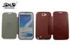Business Style Samsung Galaxy Phone Cases - Note2 N7100 PU Leather Cover with Soft TPU Back Shell