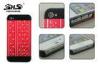 Apple iphone Protective Cases Plastic PC Cover Pasted Metal for iPhone 4 / 4S