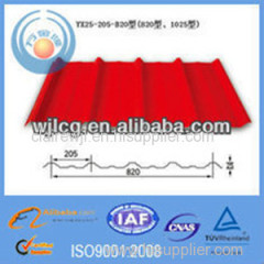 Corrugated color steel sheet