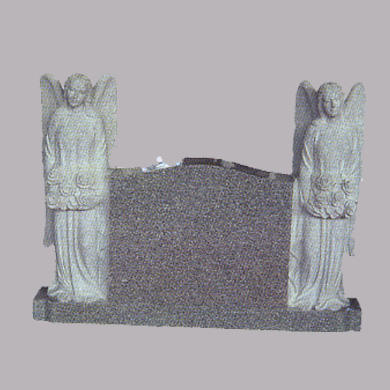 Angel heart marble and granite headstone designs