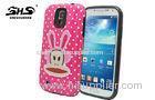 PC and Silicon 2in1 Samsung Galaxy Phone Cases with Cute Paul Frank Pattern Credit Card Slot for S4