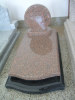 Red Granite Headstone Simple Design