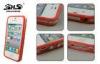 Candy Colors TPU and Transparent PC Border Bumper Phone Cases for iPhone 4 / 4S