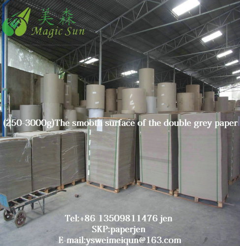 top quality smooth grey paperboard 