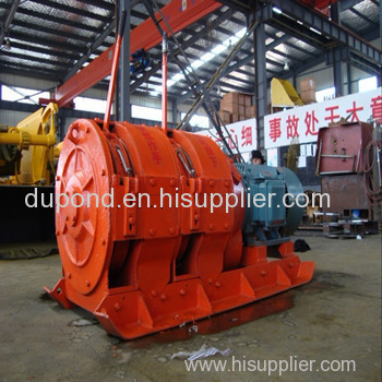 Good quality 7.5kw Double-drum scraper winch for sale
